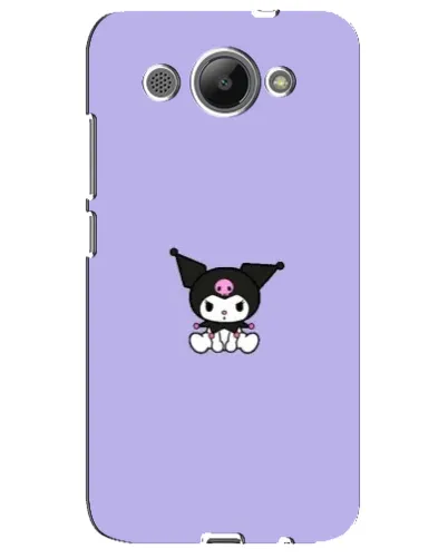 Чехол для Huawei Y3 2017 с картинкой «Kuromi — фиолетовый минимализм» Чехол для Huawei Y3 2017 с картинкой «Kuromi — фиолетовый минимализм»