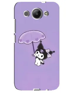 Чехол для Huawei Y3 2017 с картинкой «Kuromi с зонтиком»