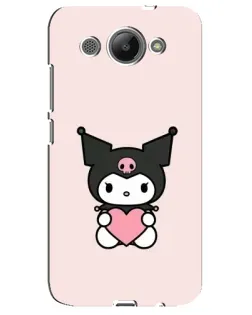 Чехол для Huawei Y3 2017 с картинкой «Kuromi и сердце»