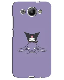 Чехол для Huawei Y3 2017 с картинкой «Kuromi на лиловом фоне»