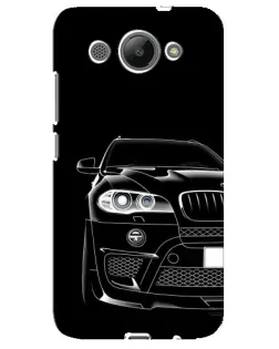 Чохол для Huawei Y3 2017 з картинкою «Темний силует BMW»