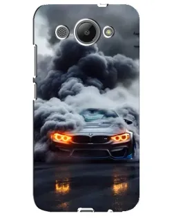 Чохол для Huawei Y3 2017 з картинкою «BMW у диму»