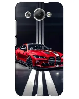 Чохол для Huawei Y3 2017 з картинкою «Червона BMW на дорозі»