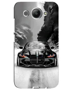 Чехол для Huawei Y3 2017 с картинкой «BMW — акварельный дрифт»