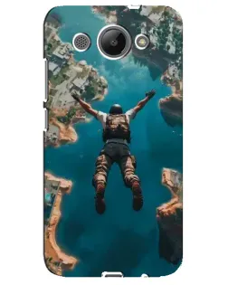 Чехол для Huawei Y3 2017 с картинкой «PUBG — свободное падение»