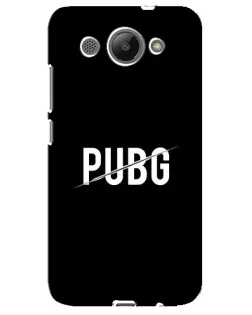 Чехол для Huawei Y3 2017 с картинкой «PUBG — белый логотип»