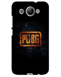 Чехол для Huawei Y3 2017 с картинкой «PUBG — золотой логотип»