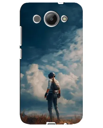 Чехол для Huawei Y3 2017 с картинкой «Герой PUBG на скале»