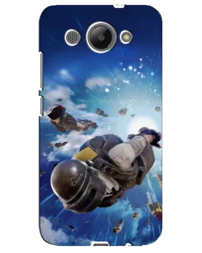Чехол для Huawei Y3 2017 с картинкой «Десант PUBG — прыжок»