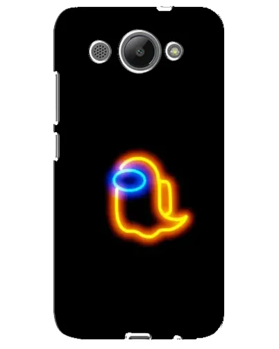 Чехол для Huawei Y3 2017 с картинкой «Among Us неоновое сияние»