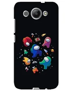 Чехол для Huawei Y3 2017 с картинкой «Among Us космос»