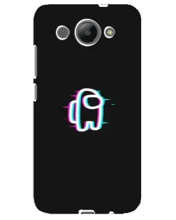 Чехол для Huawei Y3 2017 с картинкой «Among Us неон»