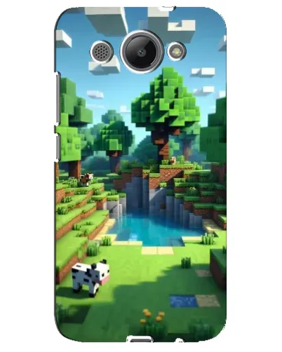 Чехол для Huawei Y3 2017 с картинкой «Minecraft летний день»