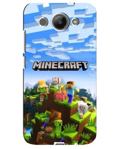 Чехол для Huawei Y3 2017 с картинкой «Minecraft классический мир»