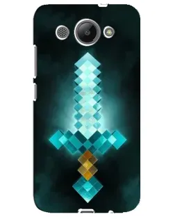 Чехол для Huawei Y3 2017 с картинкой «Алмазный меч неон»