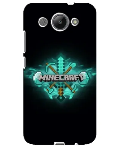 Чехол для Huawei Y3 2017 с картинкой «Minecraft Diamond лого»