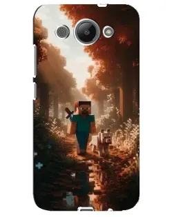 Чехол для Huawei Y3 2017 с картинкой «Стив в лесу»