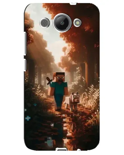 Чехол для Huawei Y3 2017 с картинкой «Стив в лесу»