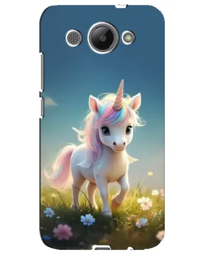 Чехол для Huawei Y3 2017 с картинкой «Единорог на поляне»
