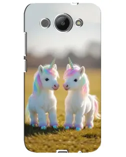 Чехол для Huawei Y3 2017 с картинкой «Пара единорогов»