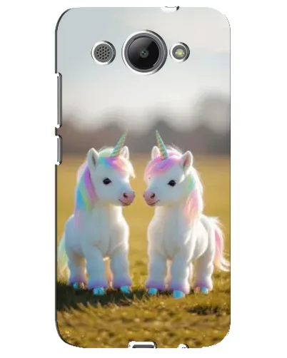 Чехол для Huawei Y3 2017 с картинкой «Пара единорогов»