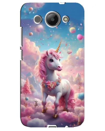 Чехол для Huawei Y3 2017 с картинкой «Единорог среди облаков»