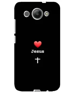 Чехол для Huawei Y3 2017 с картинкой «Сердце - Jesus» Чехол для Huawei Y3 2017 с картинкой «Сердце - Jesus»