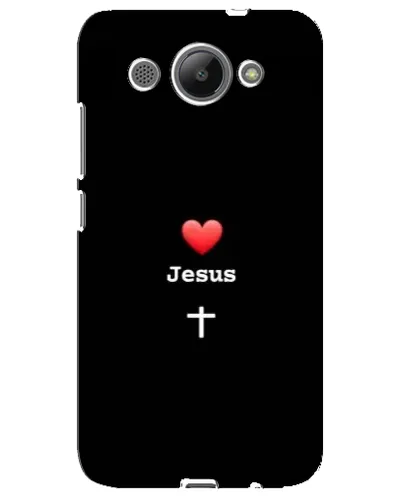 Чехол для Huawei Y3 2017 с картинкой «Сердце - Jesus»