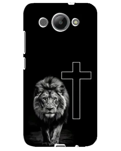 Чехол для Huawei Y3 2017 с картинкой «Лев и Крест»
