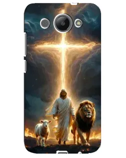 Чехол для Huawei Y3 2017 с картинкой «Лев Иуды и Свет» Чехол для Huawei Y3 2017 с картинкой «Лев Иуды и Свет»