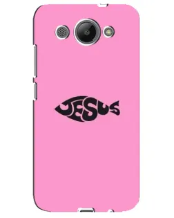 Чехол для Huawei Y3 2017 с картинкой «Розовый символ  Jesus»