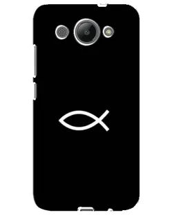 Чехол для Huawei Y3 2017 с картинкой «Символ рыбы Jesus»