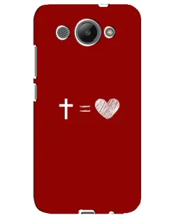 Чехол для Huawei Y3 2017 с картинкой «Уравнение любви»