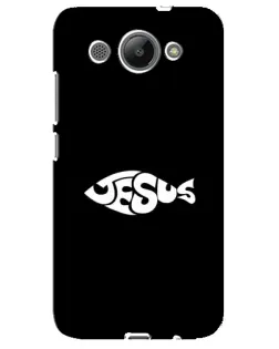 Чехол для Huawei Y3 2017 с картинкой «Рыба Jesus»