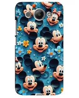 Чехол для Huawei Y3 2017 с картинкой «Паттерн Микки и Минни»