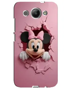 Чехол для Huawei Y3 2017 с картинкой «Минни сквозь стену»