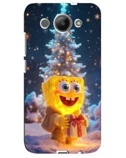 Чехол для Huawei Y3 2017 с картинкой «Рождественский Спанч Боб»
