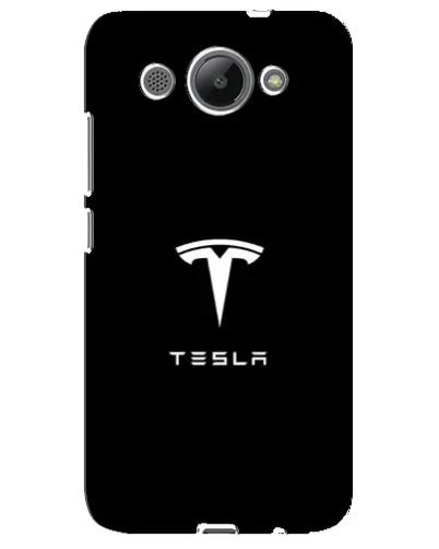 Чехол для Huawei Y3 2017 с картинкой «Tesla White Logo»