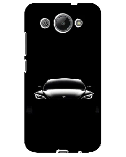 Чехол для Huawei Y3 2017 с картинкой «Фары Tesla Night»