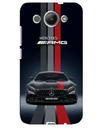 Чехол для Huawei Y3 2017 с картинкой «Mercedes — белый карбон»