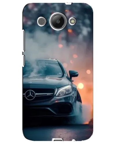 Чехол для Huawei Y3 2017 с картинкой «Mercedes — ночной город»