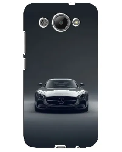 Чехол для Huawei Y3 2017 с картинкой «Mercedes на черном»