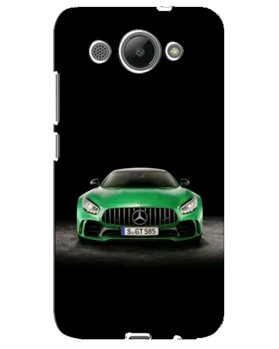 Чехол для Huawei Y3 2017 с картинкой «Mercedes — неоновый лого»