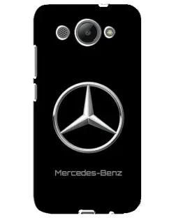 Чехол для Huawei Y3 2017 с картинкой «Mercedes Silver Logo»