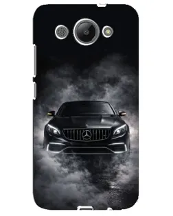 Чехол для Huawei Y3 2017 с картинкой «Mercedes в дыму»