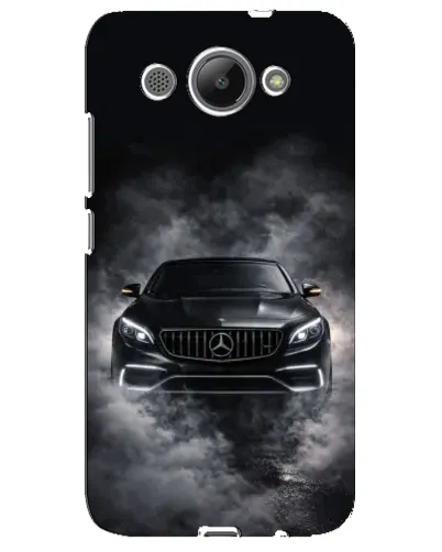 Чехол для Huawei Y3 2017 с картинкой «Mercedes в дыму»
