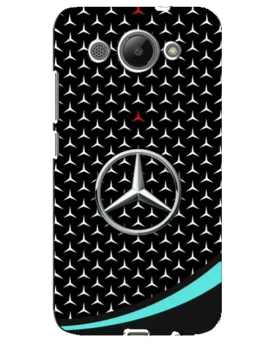 Чехол для Huawei Y3 2017 с картинкой «Mercedes — бирюзовый акцент»
