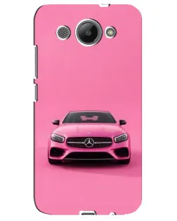 Чехол для Huawei Y3 2017 с картинкой «Розовый Mercedes AMG»