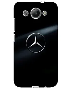 Чехол для Huawei Y3 2017 с картинкой «Mercedes на металле»
