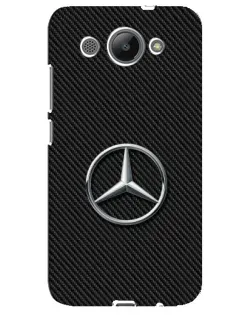 Чехол для Huawei Y3 2017 с картинкой «Карбоновый Mercedes стиль»